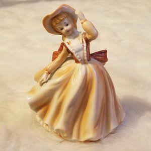 Vintage Porcelain Dancing Girl Figurine